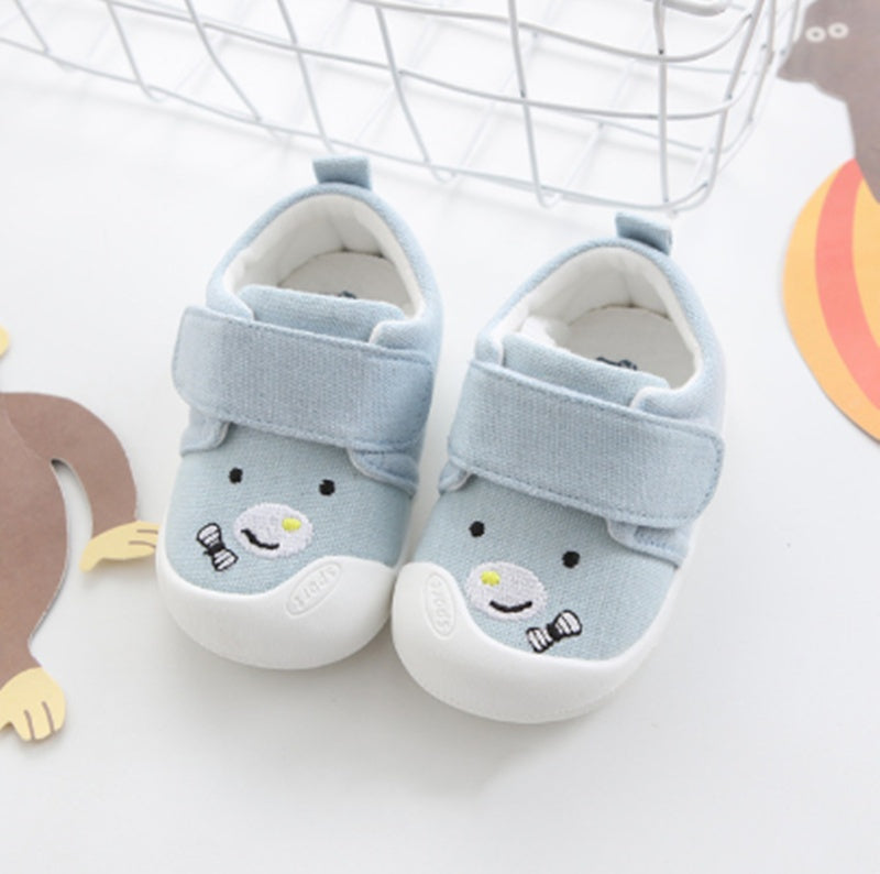 Baby Toddler Shoes Small Cloth Shoes Cute Cartoon Embroidery