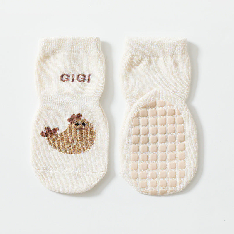 Baby Autumn And Winter Non-slip Glue Bottom Non-slip Socks Tube Socks