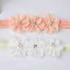 Three little plum blossom baby headband