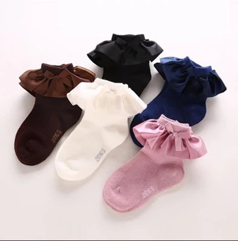 New Girls' Princess Socks Korean Version Of Satin Short Socks