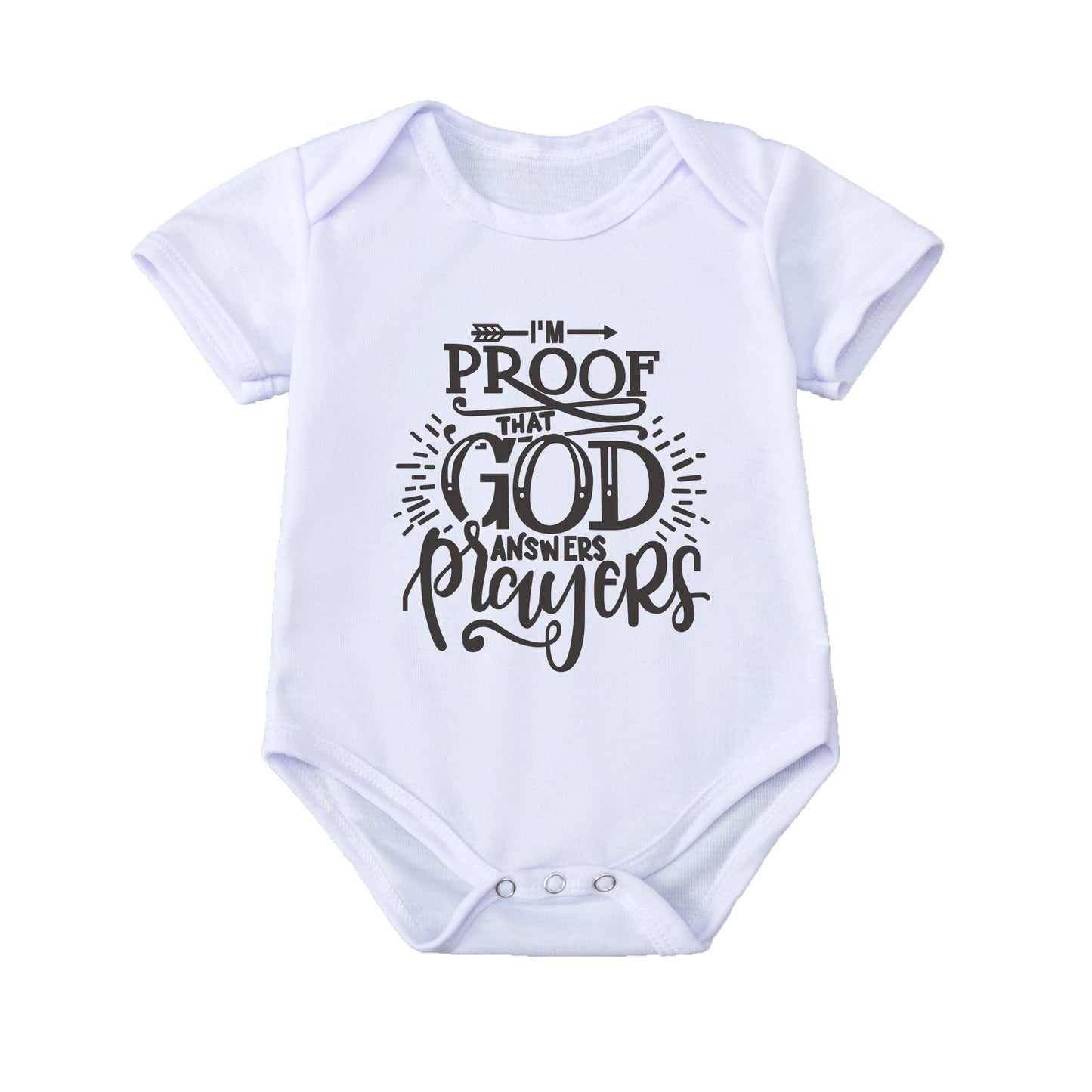 I'm Proof God Answers Players Summer Baby's Romper Newborn