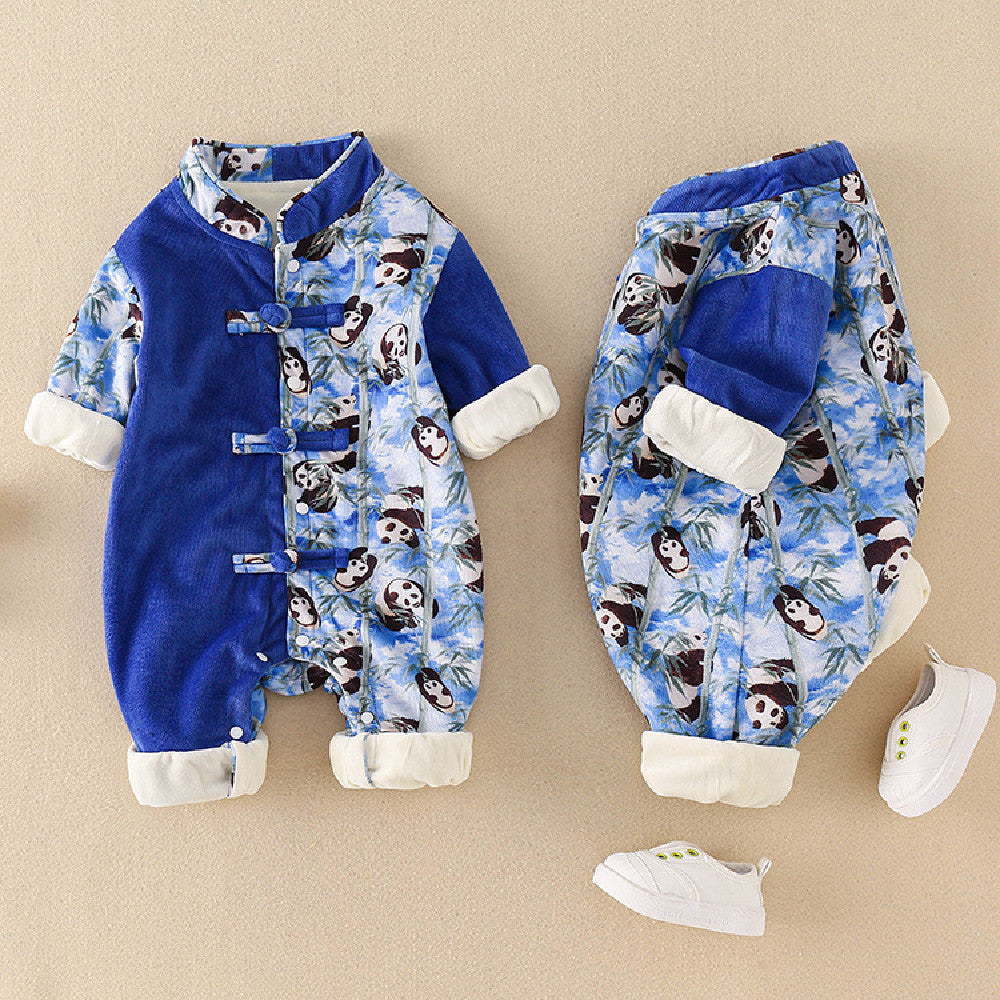 Children's Clothing Hanfu Baby Jumpsuit Long-sleeve Jumpsuit Chinese Style