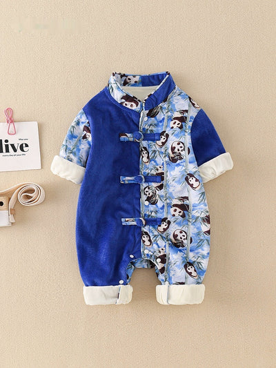 Children's Clothing Hanfu Baby Jumpsuit Long-sleeve Jumpsuit Chinese Style