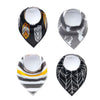 4pcs Lot Bibs Burp Cloth Print Arrow Wave Triangle Baby Bibs Cotton Bandana Accessories