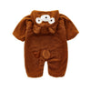 Children's home service pajamas baby plus velvet romper