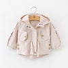 Children's European And American Solid Color Trench Coat