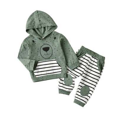 Boy's Hooded Spring And Autumn Clothing Thin