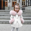 Spring Kid Girls Autumn Warm Woolen Overcoat Fur Coat