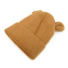 Children's Bear Ears Knitted Cuffed Solid Color Dome Warm Hat