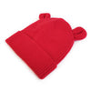 Children's Bear Ears Knitted Cuffed Solid Color Dome Warm Hat