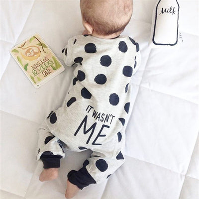 Baby Long-sleeved Knitted Cotton One-piece Romper