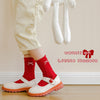 Children's Socks Autumn And Winter Cartoon Forest Red Lace Socks