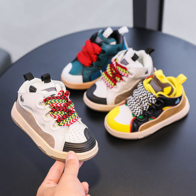 Children's Sneakers Fashion All-match Retro Bread Shoes