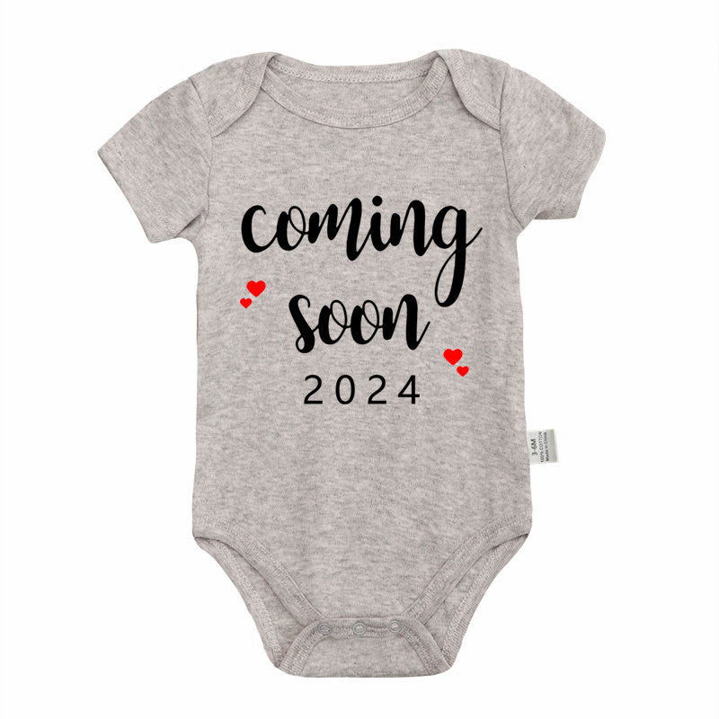 Announced Pregnancy 2024 Newborn Baby Romper Pure Cotton Rompers