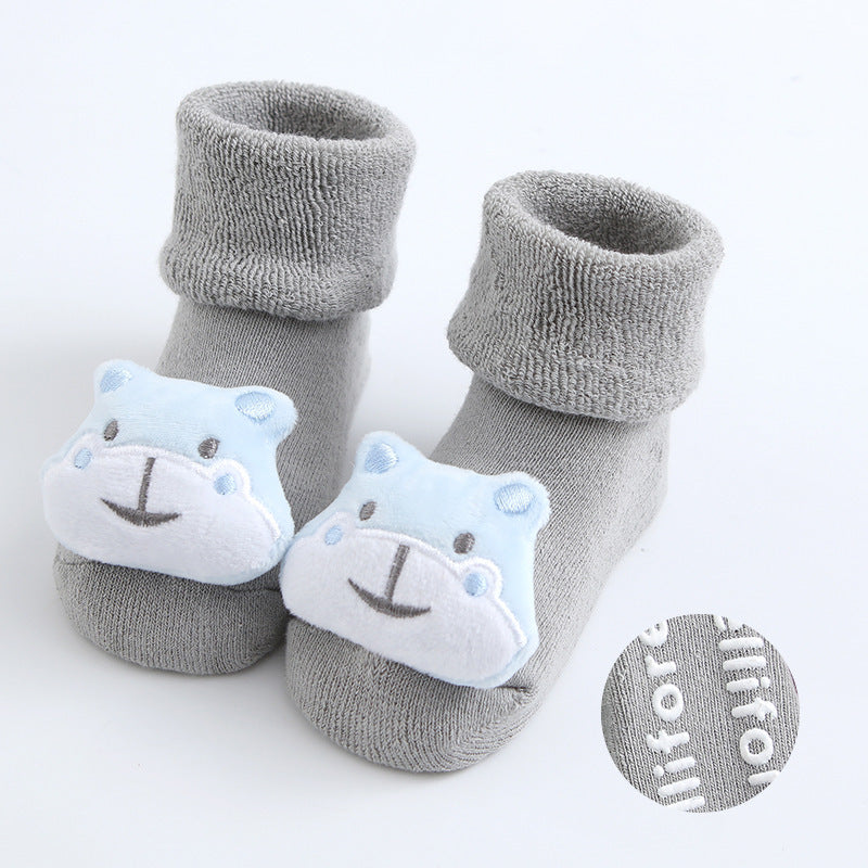 Terry Thickened Cartoon Doll Floor Socks