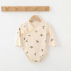 Baby Long-sleeved Romper Triangle Bag Fart Clothes Pure Cotton