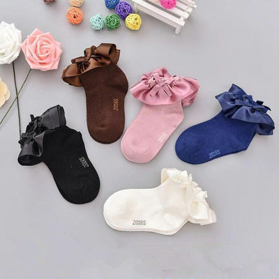 New Girls' Princess Socks Korean Version Of Satin Short Socks