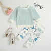 Children's Clothing Autumn Baby Boys And Girls Long-sleeve Suit Two-piece Set