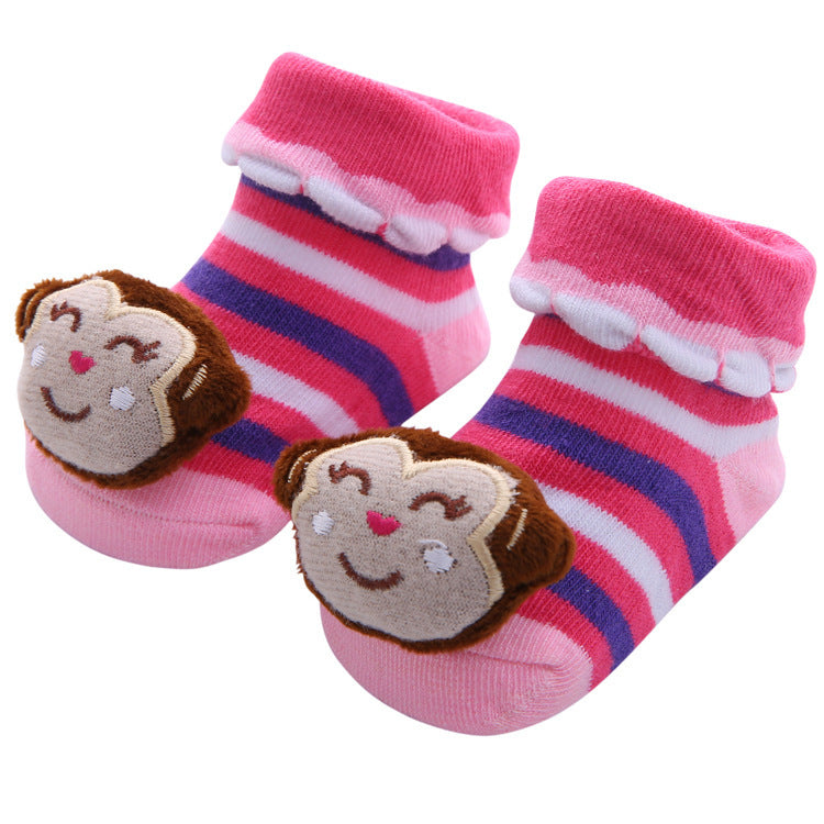 Cartoon Anti-Skid Three-Dimensional Baby Socks Newborn Baby Socks Doll Socks Wholesale