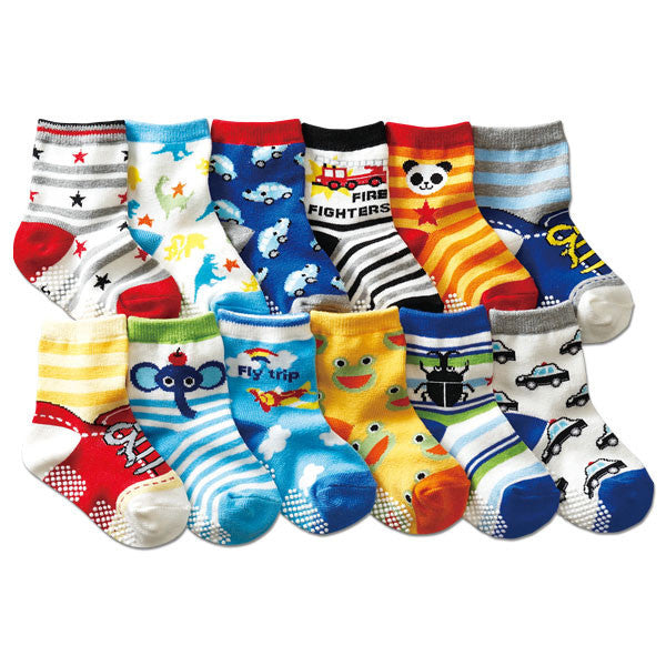 Children's Non-slip Polka Dot Cotton Floor Socks