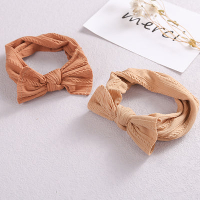 Baby Hair Accessories Elastic Head Bandwidth Edge Nylon Bow Headband For Children