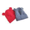 Children's Bear Ears Knitted Cuffed Solid Color Dome Warm Hat