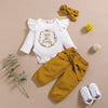 Children's Clothing Three-piece Short-sleeved Shorts And Headwear