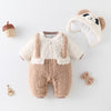 Clothes For Babies Winter Clothing Thickened Fleece-lined Baby Going Out Clothes