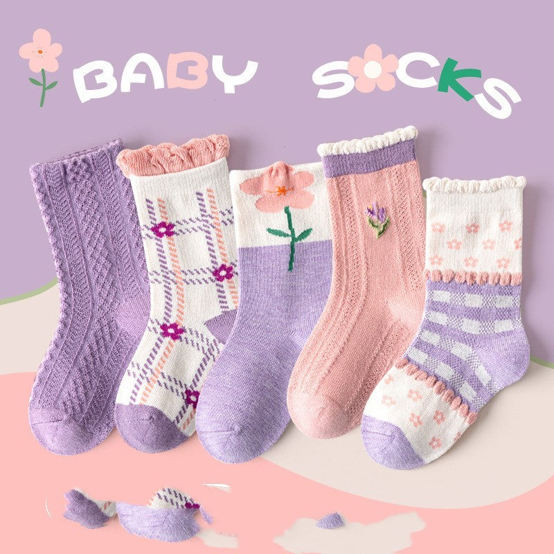 Winter Warm Boys And Girls Middle-aged Baby Socks