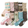 10pcs Cotton sweat-absorbent girls socks