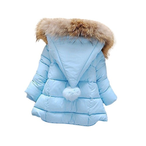 1 year old baby girl's hand-stuffed cotton coat