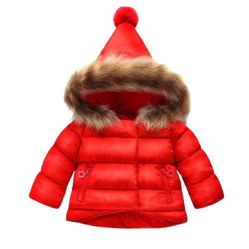 1 year old baby girl's hand-stuffed cotton coat