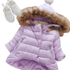 1 year old baby girl's hand-stuffed cotton coat