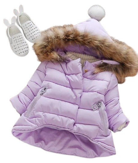 1 year old baby girl's hand-stuffed cotton coat